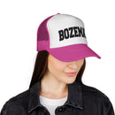 Bozeman, Montana Collegiate Style Trucker Hat-28