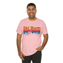 Ski Bum T-Shirt - Mountain Sunset Unisex Ski Bum Shirt-116