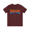 Denver, Colorado Shirt - Mountain Sunset Unisex Denver T-Shirt