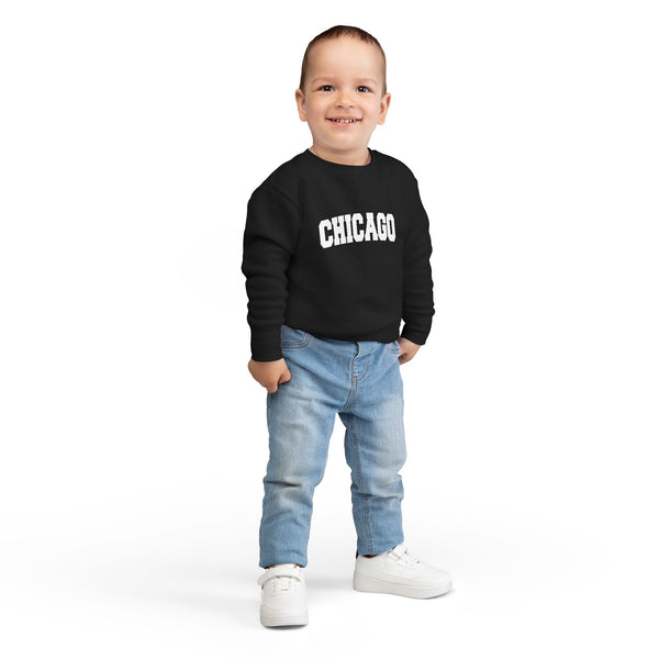 Chicago, Illinois Toddler Sweatshirt - Chicago Toddler Crewneck Sweatshirt