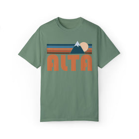 Buy light-green Alta, Utah Graphic Tee, Comfort Colors Retro Unisex Alta T shirt, Mountain Adventure Shirt