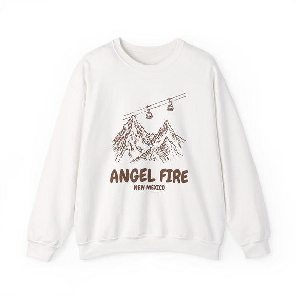 Angel Fire, New Mexico Mountain Gondola Sweatshirt, Travel Graphic