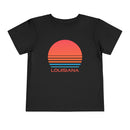 Louisiana Toddler T-Shirt - Retro 80s Unisex Toddler Louisiana Shirt-4