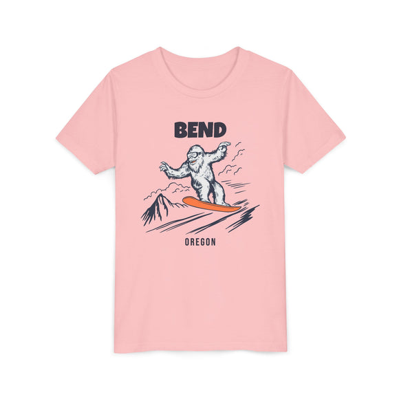 Bend, Oregon Yeti Snowboard Youth Tee - Kids Skiing Shirt