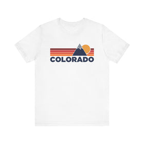 Colorado T-Shirt Retro Sun Ombre Unisex Tee, Vintage Colorado Tee, Mountain Sun Tee, Colorado Souvenir Shirt