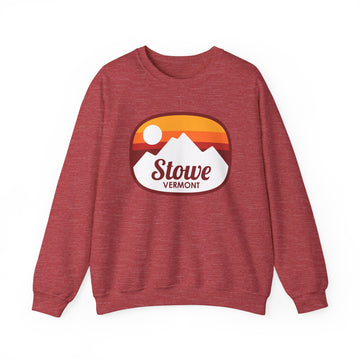 Stowe, Vermont Sweatshirt - Unisex Retro Ombre Crewneck Stowe Sweatshirt