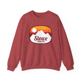 Stowe, Vermont Sweatshirt - Unisex Retro Ombre Crewneck Stowe Sweatshirt