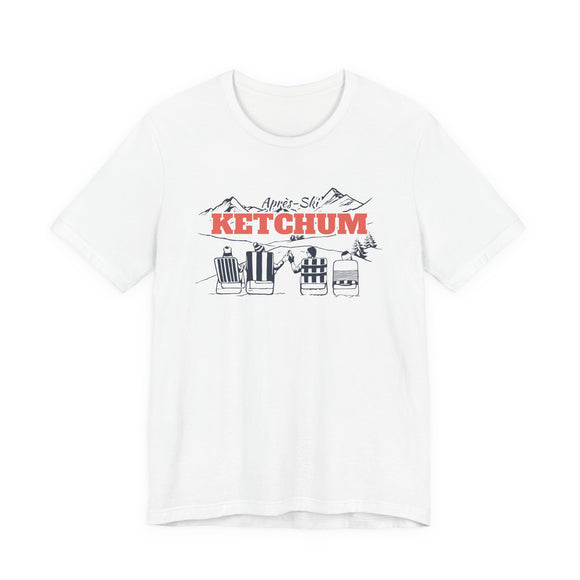 Ketchum, Idaho Après-ski T-Shirt - Vintage Mountain Graphic Tee