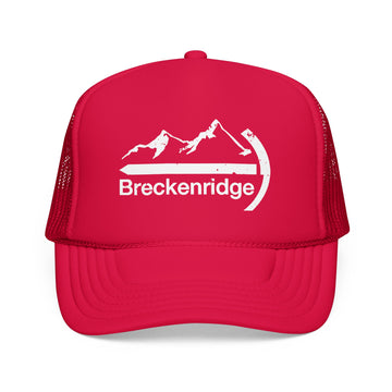 Buy red Breckenridge, Colorado Trucker Hat - Foam Breckenridge Cap