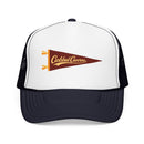 Carlsbad Caverns National Park Pennant Trucker Hat — Vintage Foam Mesh Cap-1