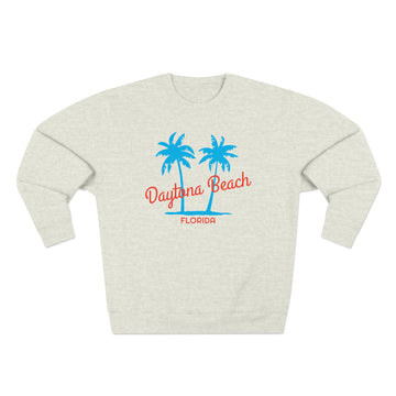 Buy oatmeal-heather Premium Daytona Beach, Florida Sweatshirt - Retro Unisex Sweatshirt