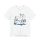 Washington Graphic Tee - Mountain Illustration Washington T Shirt-8
