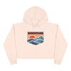 Women's Whistler, Canada Crop Hoodie - Premium Mountain Crop Sweatshirt