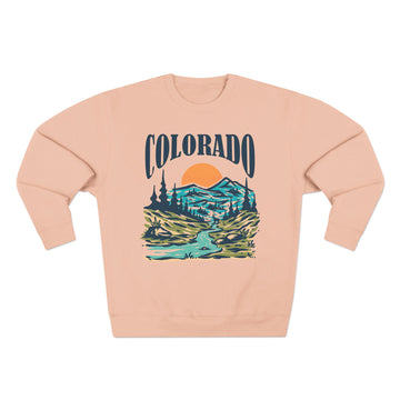 Buy pale-pink Premium Colorado Sweatshirt - Unisex Mountain Sweatshirt