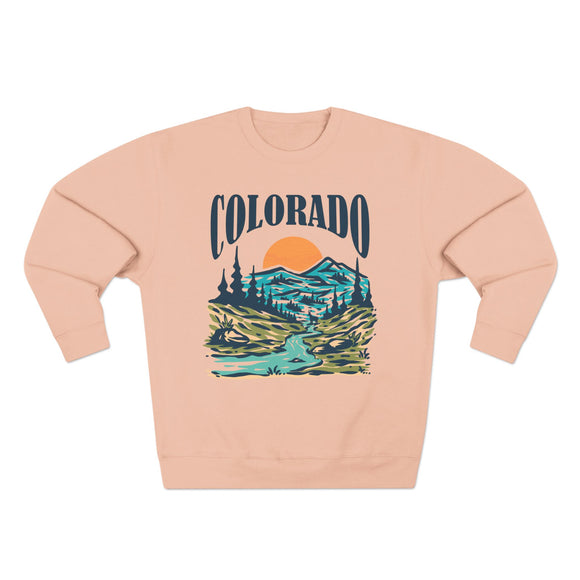 Premium Colorado Sweatshirt - Unisex Mountain Sweatshirt