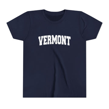 Buy navy Vermont Youth Graphic Tee - Kids T Shirt