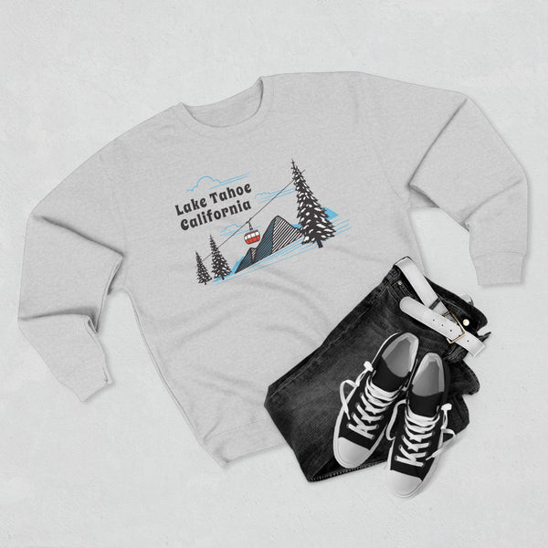 Premium Lake Tahoe, California Sweatshirt Unisex Crewneck, Premium Sweatshirt, Crewneck Jumper, Ski Resort Apparel