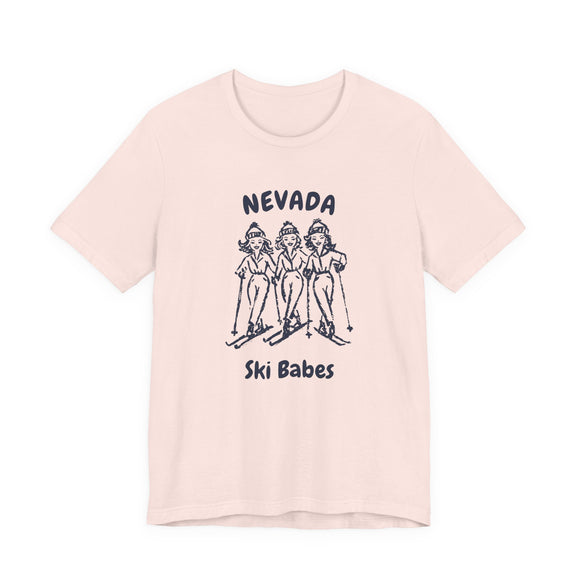 Nevada Ski Babes T‑Shirt — Retro Skiing Graphic Tee
