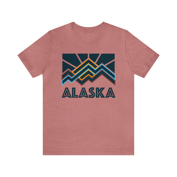 Buy heather-mauve Alaska T-Shirt - Retro Unisex Alaska Shirt