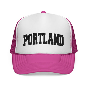 Buy pink Portland, Oregon Collegiate Style Trucker Hat