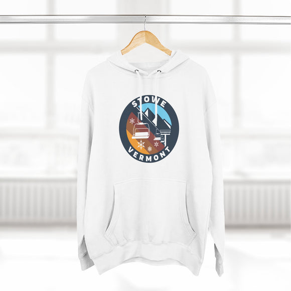 Premium Stowe, Vermont Ski Lift Hoodie