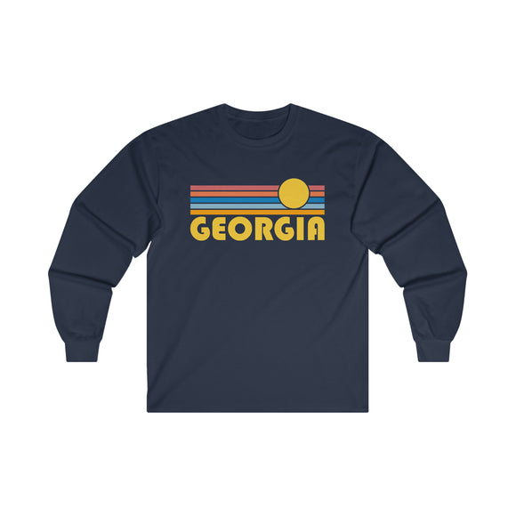 Georgia Long Sleeve Shirt - Retro Unisex Shirt