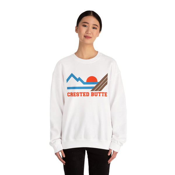 Crested Butte, Colorado Sweatshirt - Mountain Crested Butte Crewneck Sweatshirt