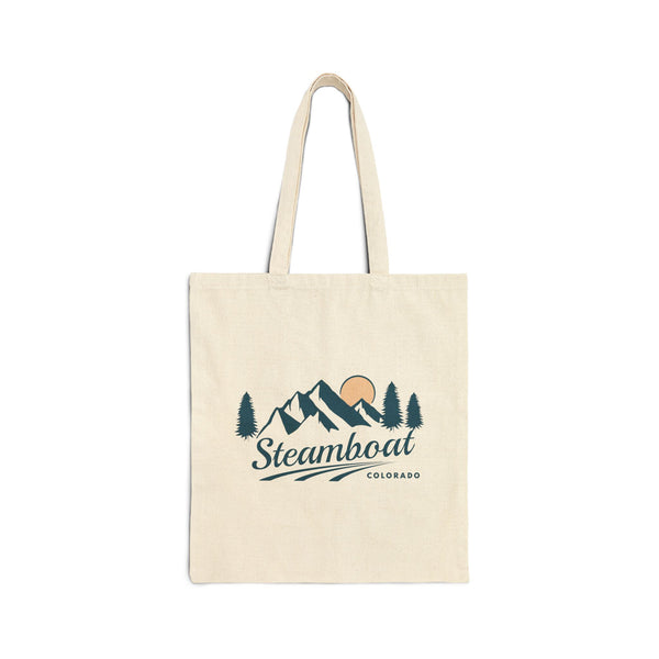 Steamboat, Colorado Cotton Canvas Tote Bag - 15