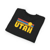 Utah Toddler Sweatshirt - Retro Sun Utah Toddler Crewneck Sweatshirt