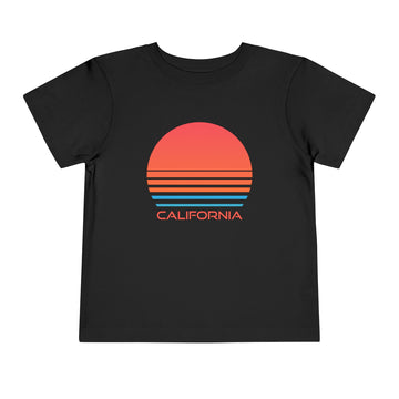 Buy black California Toddler T-Shirt - Retro 80s Unisex Toddler California Shirt