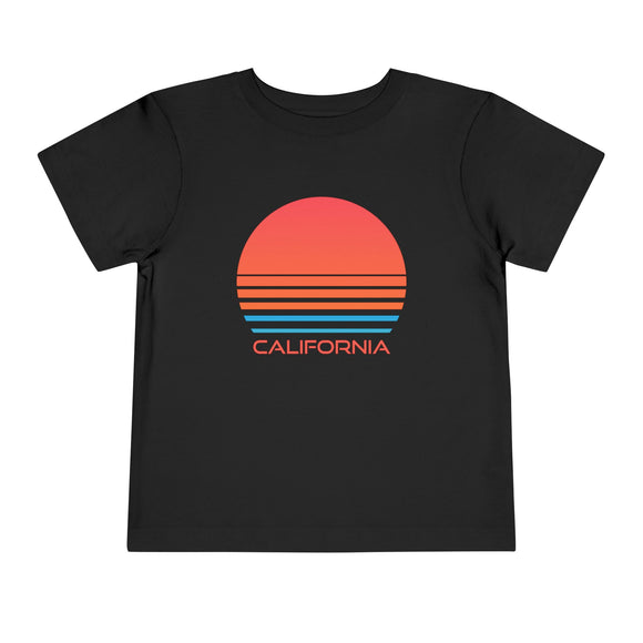 California Toddler T-Shirt - Retro 80s Unisex Toddler California Shirt