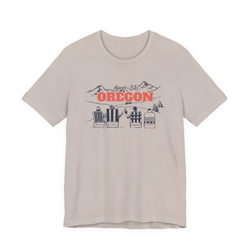 Buy heather-cool-grey Oregon Après-ski T-Shirt - Vintage Mountain Graphic Tee
