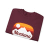 Montana Sweatshirt - Unisex Retro Ombre Montana Crewneck Sweatshirt