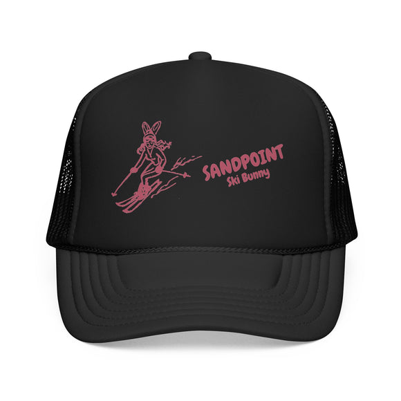 Sandpoint, Idaho Ski Bunny Foam Trucker Hat