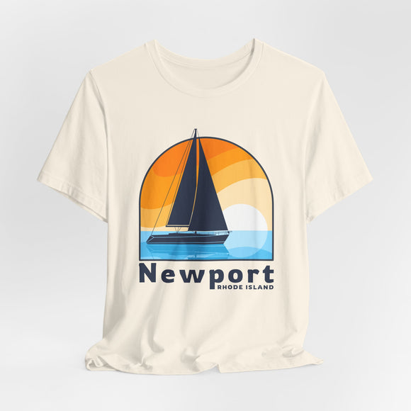 Newport, Rhode Island T Shirt - Sailboat Tee