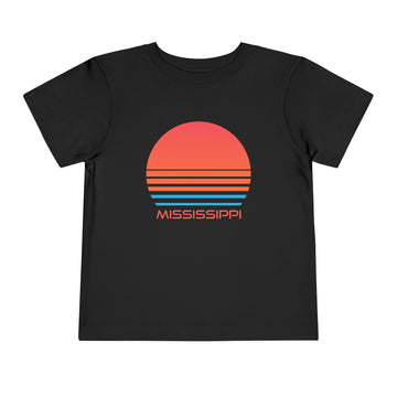 Buy black Mississippi Toddler T-Shirt - Retro 80s Unisex Toddler Mississippi Shirt