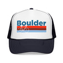 Boulder, Colorado Trucker Hat - Foam Boulder Bike Cap-5