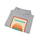 Burlington, Vermont Mountain Sun Hoodie - Unisex Hooded Sweatshirt, Travel Sweatshirt, Sunset-9