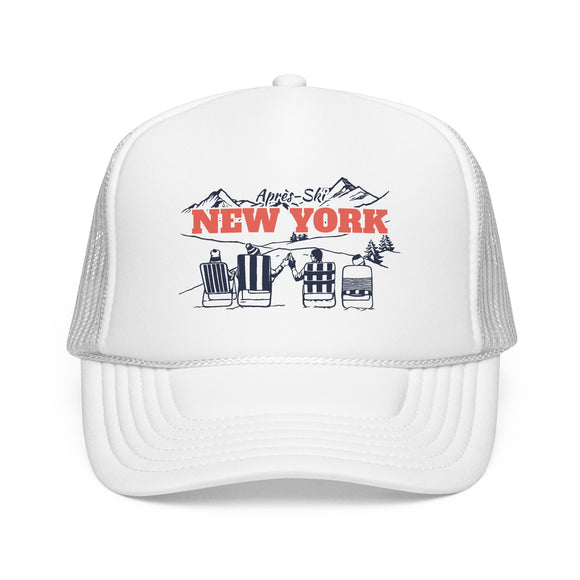 New York Après-ski Trucker Hat — Foam Mesh Cap