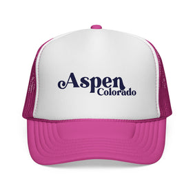 Buy pink Aspen, Colorado Retro Trucker Hat
