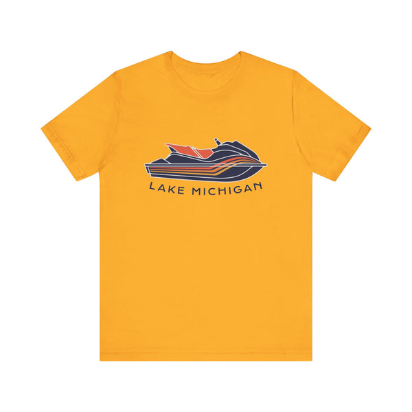 Lake Michigan T Shirt - Jetski Boating Graphic Lake Michigan Tee