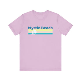 Buy lilac Myrtle Beach, South Carolina T Shirt - Sailboat Graphic Tee