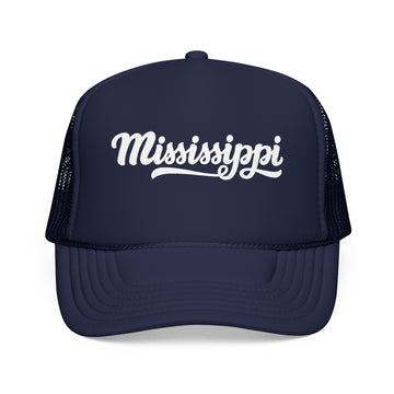 Buy dark-navy Mississippi Trucker Hat - Mississippi Cap