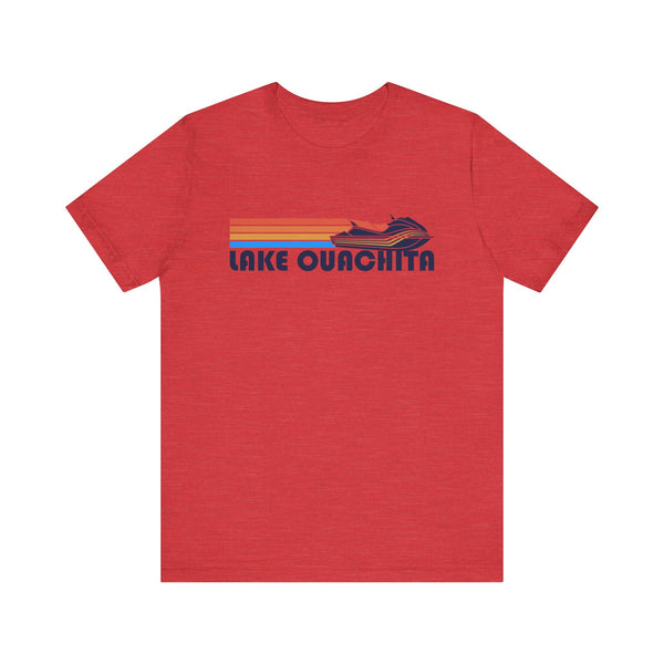 Lake Ouachita, Arkansas T Shirt - Retro Jetski PWC Graphic Tee