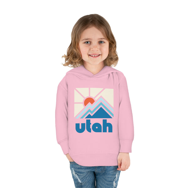 Utah Toddler Hoodie - Minimal Style Unisex Utah Toddler Sweatshirt