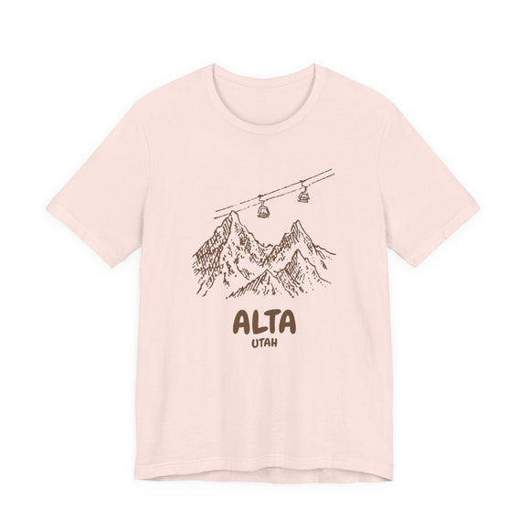Alaska Mountain T-Shirt — Vintage Gondola Ski Mountain Tee