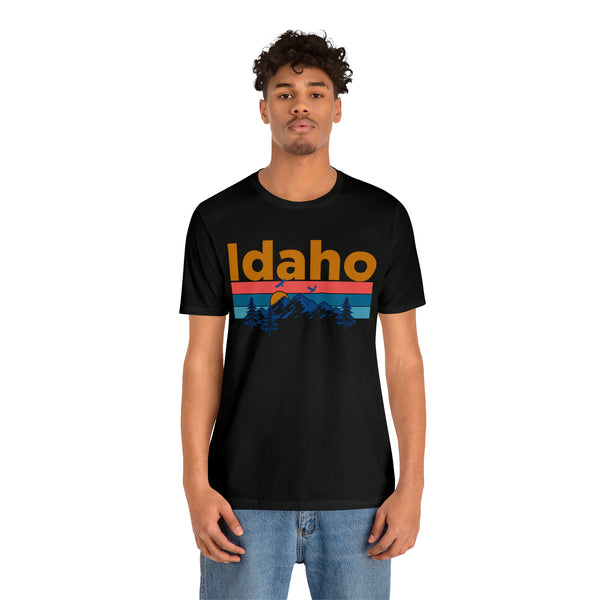 Idaho T-Shirt - Mountain Sunset Unisex Idaho Shirt