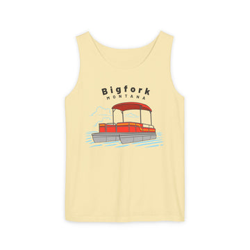 Buy butter Bigfork, Montana Tank Top Unisex - Pontoon Boat - Comfort Colors - 100% Cotton