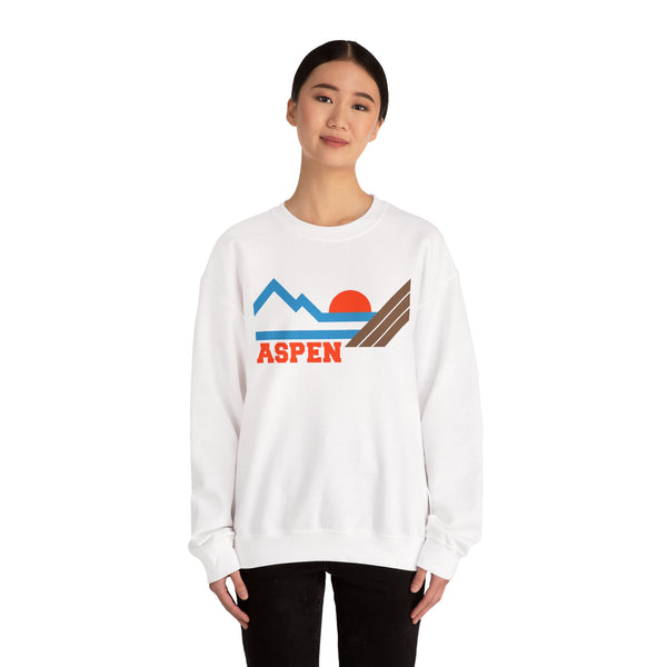 Aspen, Colorado Sweatshirt - Mountain Aspen Crewneck Sweatshirt