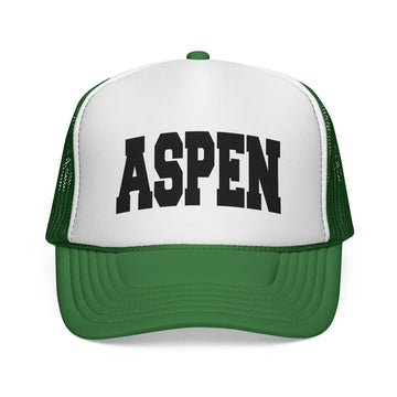 Buy green Aspen, Colorado Collegiate Style Trucker Hat
